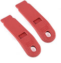 1979-1989 Mustang Female Seat Belt Holder Sleeves Scarlet Red Pair