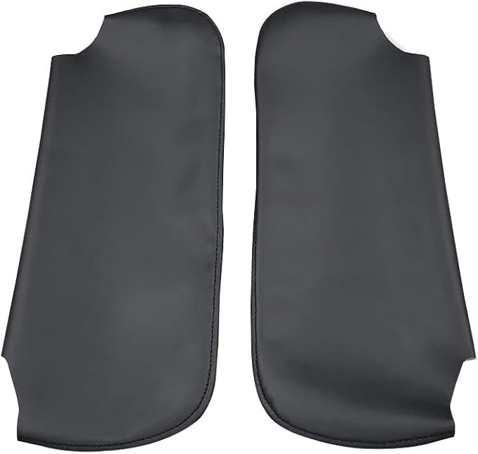 Black Car Sun Visor Cover PU Leather, Left and Right Side Sun Visor Skin Pair Fits for Chevy Camaro Firebird 1993-2002 (Skin Only)