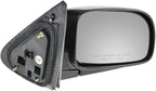 TRQ 2 Piece Driver and Passenger Side Mirror Assembly Set Electric Adjustment Heated No Memory Black Compatible with 2007-201