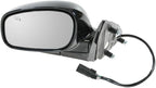 TRQ Driver and Passenger Side Mirror Assembly Set Power Heated Puddle Light Paint to Match Foldaway Smooth Compatible with 20