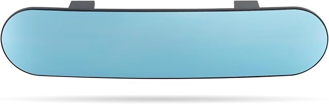 Rear View Mirror for Car,11.8" Convex Panoramic Wide Angel View Mirrors Extender,Blue Tint Anti Glare,Rounded Corner,Universal Clip on Interior Rearview Mirror for Truck Car and SUV (Blue)