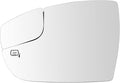 TRQ Driver Side Heated Mirror Glass Compatible with 2012-2018 Ford Focus FO1324163