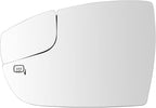 TRQ Driver Side Heated Mirror Glass Compatible with 2012-2018 Ford Focus FO1324163