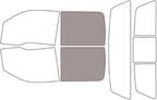 Rvinyl Window Tint Kit Compatible with Ford F-150 2009-2014 (4 Door) - Back Precut Kit - 50%
