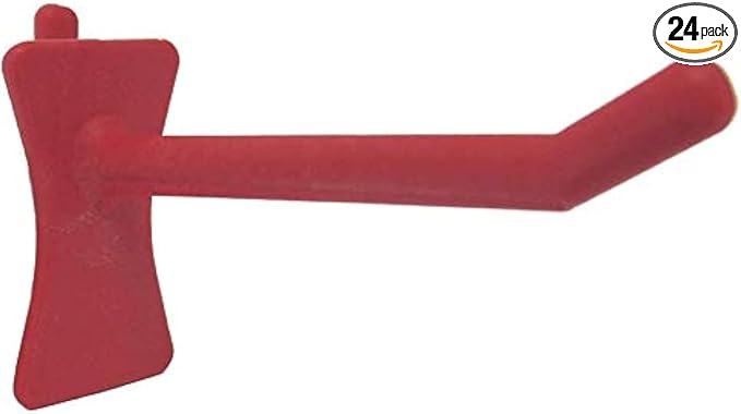 PegPro™ 2" Straight Hooks for 1/4" Pegboards - Secure Plastic Hooks for Your Wall Organizer - for Craft Storage, Garage, Kitc