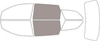 Rvinyl Window Tint Kit Compatible with Dodge Journey 2009-2020 - Back Precut Kit - 50%