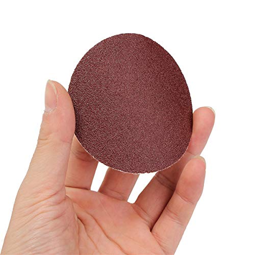 200PCS 3 inch Sanding Discs Hook Loop, VÉZAAR Orbital Sander Pad Headlight Restorations Sandpaper Backing Aluminum Oxide 80 1
