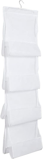 Okuna Outpost 8-Pocket Fabric Mesh Hanging Purse Organizer - 2-Pack, White, 48 x 13.8 in - Hanging Closet Organizer & Purse R