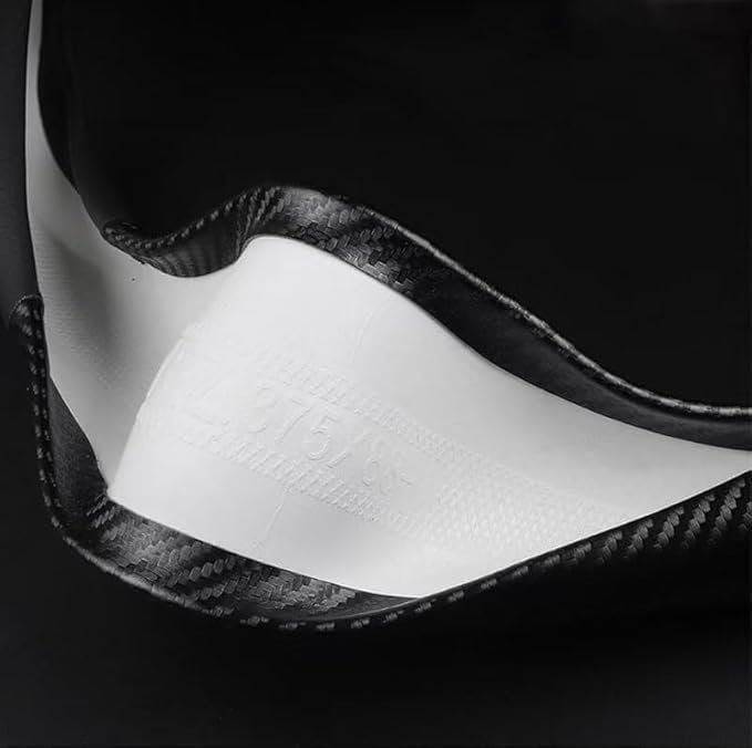 fCar Steering Wheel Cover Fusion Carbon Fiber Premium Leather Non-Slip, Breathable, Trendy Accessories with Car Logo,for Be Accessories (Old)