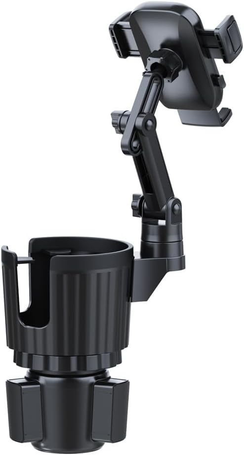 Cup Holder Phone Mount for Car, 2 in 1 Cell P Car Mount 360 Rotation Cup Holder Expander for Stanley 10-40oz Drink Bottles, M
