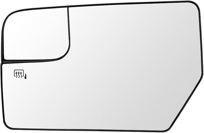 Senzeal Driver Side Heated Mirror Glass Replacement for Ford Expedition 2012-2017 Lincoln Navigator 2012-2014 Blind Spot Mirror Glass CL1Z17K707C (Left Side)
