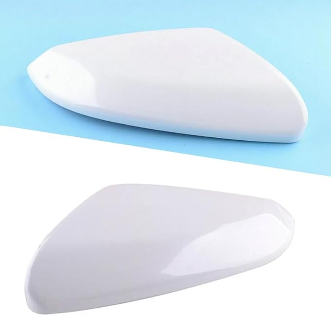 1 Pair White Mirror Cap Cover For Honda Civic 2016 2017 2018 2019 2020 2021 Rearview Mirror Cap Replacement (White Pair)