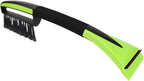 Snow Brush with Ice Scrapers for Car Windshield, Car Brush with Foam Grip, Winter Accessories, Wider Snow Scraper for Window, SUVs, Cars, Detachable Snow Removal Tool, Scratch-Free (Green)