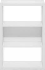 Furinno Viola Book Shelf, 3-Tier Bookshelf, Extra Thick Frame Bookcase with Open Shelf, Open Back Design, 11.3" x 23.2" x 35.