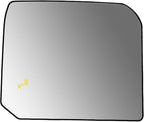 Blind Spot Detection Driver Side Mirror Replacement for Toyota Tundra 2022-2023, Left Upper Exterior Side Rearview Mirrors Glass, with Backing Plate, Power Heated
