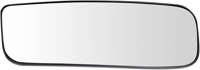 TRQ Passenger Side Lower Convex Mirror Glass Snap-On Compatible with 2012-2018 Nissan NV1500 NV2500 NV3500 Van Non-Tow