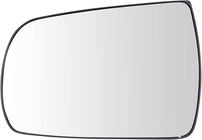 TRQ Driver Side Mirror Glass Non Heated with Backing Plate For Factory Equipped Mirrors Compatible with 2011-2013 Kia Sorento