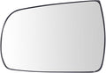 TRQ Driver Side Mirror Glass Non Heated with Backing Plate For Factory Equipped Mirrors Compatible with 2011-2013 Kia Sorento