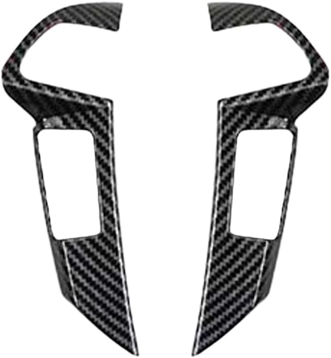 Carbon Fiber Style Steering Wheel Trim Cover Frame ABS Decal Interior Moulding AccessoriesFit for Honda Accord 2008 2009 2010 2011 2012 (Buttons on Both Sides)