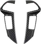 Carbon Fiber Style Steering Wheel Trim Cover Frame ABS Decal Interior Moulding AccessoriesFit for Honda Accord 2008 2009 2010 2011 2012 (Buttons on Both Sides)