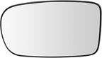 TRQ Driver Side Power Manual Folding Mirror Glass with Backing Plate Compatible with 2011-2022 Dodge Charger 2011-2016 Chrysl