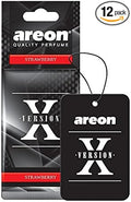 AREON X AXV06 Hanging Best Car Air Freshener Strawberry Scent, Paper Hanging Ornaments, Long Lasting Scent for Car or Home 12