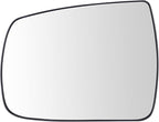 TRQ Driver Side Heated Mirror Glass Snap On Compatible with 2011-2015 Kia Sorento