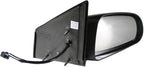 TRQ 2 Piece Driver and Passenger Side Mirror Assembly Set Electric Adjustment Non-Heated No Memory Black Compatible with 2005