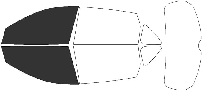 Rvinyl Window Tint Kit Compatible with Acura RDX 2019-2025 - Black 20% - Single Ply No Bubble Film - Do it Yourself Vehicle Front Precut Kit