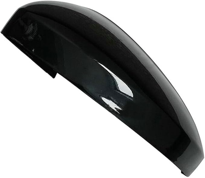Rearview Side Wing Mirror Caps Cover for VW Tiguan MK2 2017 2018 2019 2020 Gloss Black (Left Driver Side)