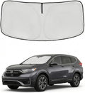 for Honda CRV Windshield Sun Shade 2017-2022, 4-Layer 260T Front Window UV Protection, Custom Fit CR-V Foldable Sun Visor, Car Accessories for Summer