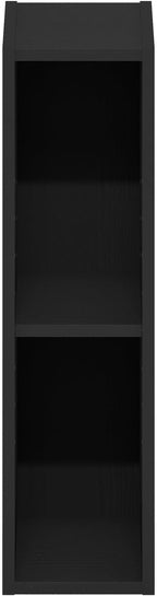 Furinno Fulda Book Shelf, 2-Tier Narrow Bookshelf, Bookcase with 6-in Width Storage Shelf, 9.3 x 5.9 x 21.2, for Living Room,