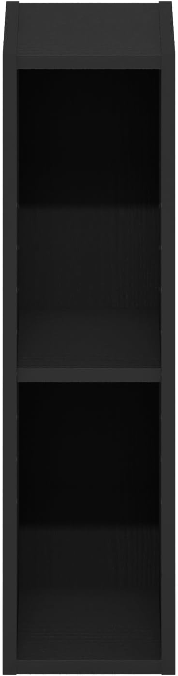 Furinno Fulda Book Shelf, 2-Tier Narrow Bookshelf, Bookcase with 6-in Width Storage Shelf, 9.3 x 5.9 x 21.2, for Living Room,
