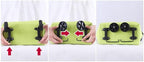 Reusable Grocery Bags with Waterproof Coating and Folding Wheels - 2 Pack Foldable Tote Bags for Shopping, Multi-Purpose Storage for Groceries(Colorful Stripes + Coffee Flowers)
