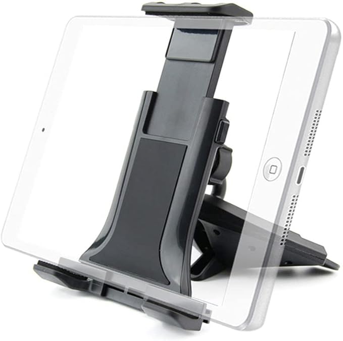 MACHSWON Universal Car Phone Holder Bracket for CD Slot, Adjustable Tablet Holder Stand for Car, Compatible with iPhone, iPad, Samsung 4-12" Devices