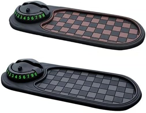 Sakerplus Multifunctional Car Anti-Slip Mat, Rotatable Anti Skid Car Dashboard Pad,Auto Phone Holder-Universal Non-Slip Car M