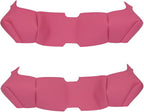 MEWANT Hand Stitched Pink Leather Tesla Model S Yoke Steering Wheel Cover Wrap for Tesla Model S 2021-2023 / Model X 2021-2023 Tesla Yoke Steering Wheel Accessories