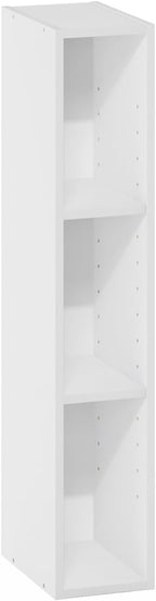 Furinno Fulda Book Shelf, 3-Tier Narrow Bookshelf, Bookcase with 6-in Width Storage Shelf, 9.3 x 5.9 x 31.5, for Living Room,