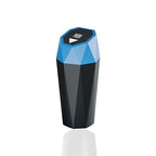 Car Trash Can with Lid，Mini Diamond Design Automatic Portable Trash Can，Used in Car Home, Office, Kitchen, Bedroom (1, Blue)