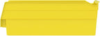 Akro-Mils 30120 Plastic Shelf Bins, Heavy Duty Storage Bins for Garage, Closet, and Drawer Organization, 12" x 4" x 4", Yello