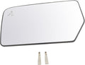 TRQ Driver Side Mirror Glass Heated Blind Spot Backing Plate Compatible with 2015-2017 Ford Expedition 2015-2017 Lincoln Navi