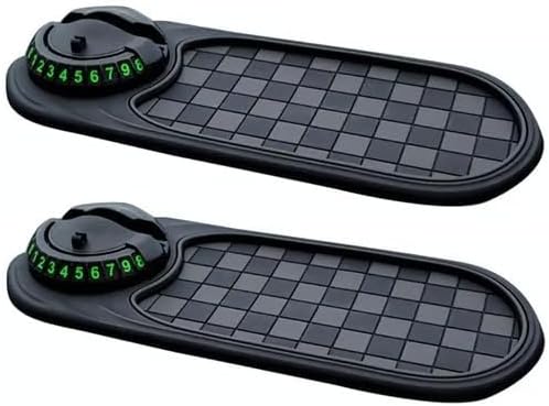 Sakerplus Multifunctional Car Anti-Slip Mat, Rotatable Anti Skid Car Dashboard Pad,Auto Phone Holder-Universal Non-Slip Car M