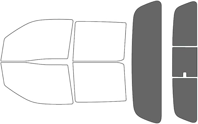 Rvinyl Window Tint Kit Compatible with Nissan Frontier 2022-2024 (4 Door Crew Cab) - Rear Windshield Precut Kit - 35%