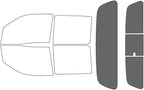 Rvinyl Window Tint Kit Compatible with Nissan Frontier 2022-2024 (4 Door Crew Cab) - Rear Windshield Precut Kit - 35%