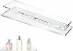 Yunguzi 2 PCS 13 Inch Acrylic Medicine Cabinet Shelves – Clear Replacement Cabinet Shelf for Bathroom, Kitchen, Living Room, 