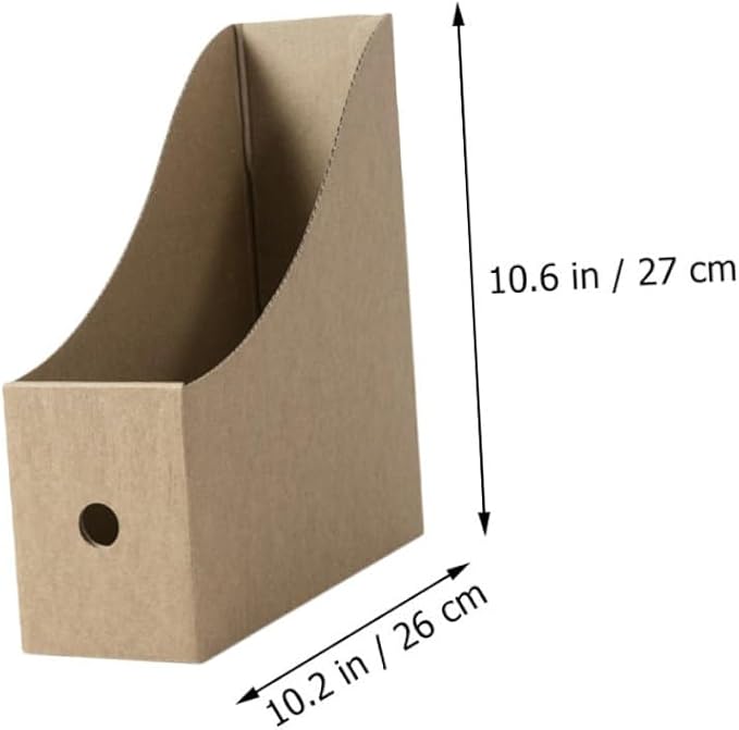 4pcs Lightweight Paper File Storage Boxes Desktop Document Organizers Bookcase Folder Holders for Office Desk Practical Stora