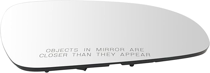TRQ Passenger Side Mirror Glass Convex Clear Snap On Compatible with 2017-2022 Kia Sportage KI1325123