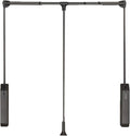 Pull Down Clothes Rail,Extendable Wardrobe Rod,Adjustable Lift with Return,for Wardrobe and Closet Clothing Storage,Space Sav