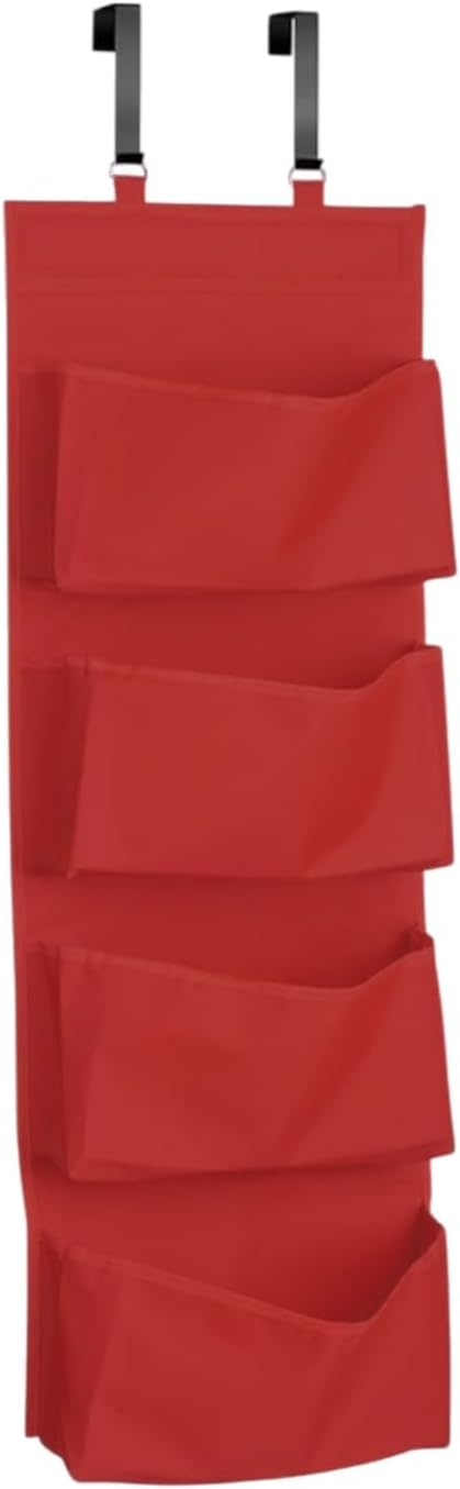 YNR Over Door Storage with 4 Pockets Strong and Durable, Hanging Wardrobe Storage Organiser Practical and Spacious, Hanging S