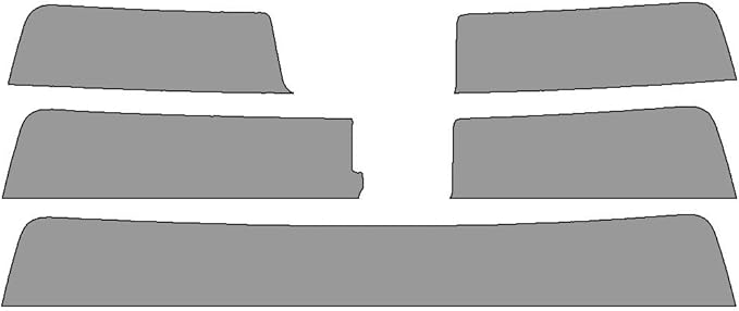 Rvinyl Window Tint Kit Compatible with Nissan Frontier 2022-2024 (4 Door Crew Cab) - Windshield Strip Visor - 50%